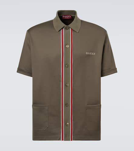 Gucci Polo en coton à logo - Gucci - Modalova