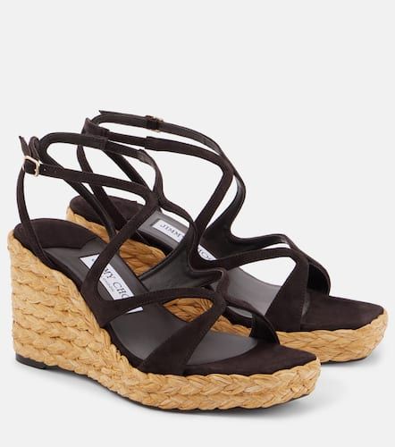 Sandales espadrilles Ayla 85 en daim - Jimmy Choo - Modalova