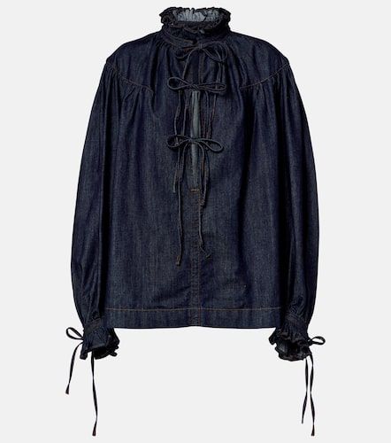 Ruffled cotton blouse - Dries Van Noten - Modalova