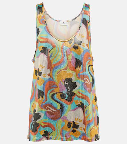 Etro Printed scoop-neck tank top - Etro - Modalova