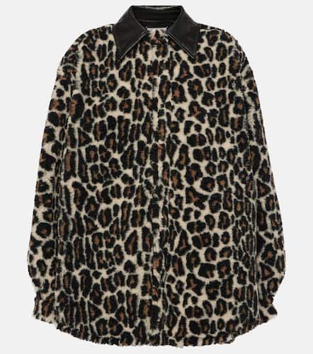 Leopard-print faux fur shirt - Maison Margiela - Modalova