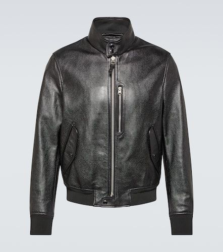 Tom Ford Leather bomber jacket - Tom Ford - Modalova