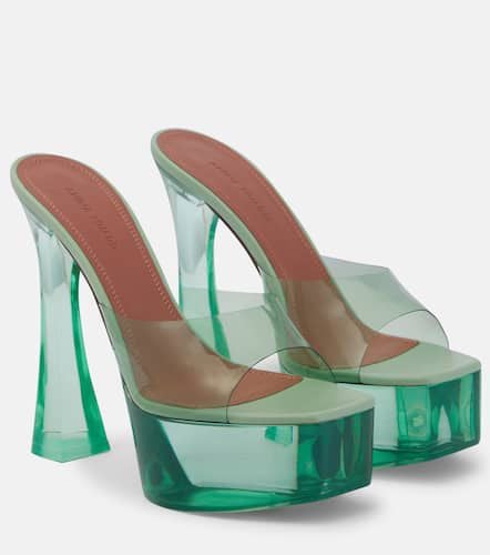 Dalida PVC platform mules - Amina Muaddi - Modalova