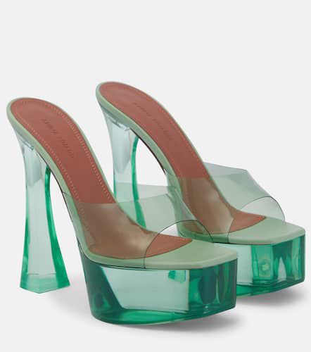 Sandali Dalida Glass in PVC con plateau - Amina Muaddi - Modalova