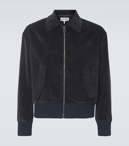 Giacca blouson in velluto di cotone e cashmere - Loewe - Modalova