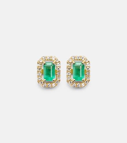 Kt earrings with emeralds and diamonds - Shay Jewelry - Modalova