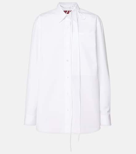 Camisa de popelín de algodón con logo - Gucci - Modalova