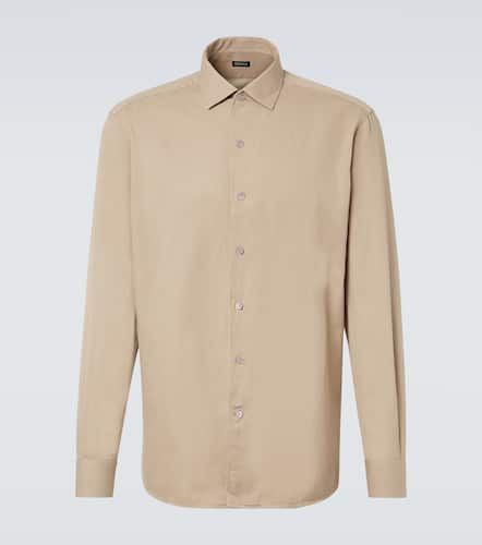 Zegna Cotton and wool denim shirt - Zegna - Modalova