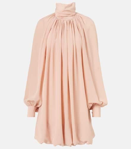 Gathered open-back silk chiffon minidress - Stella McCartney - Modalova