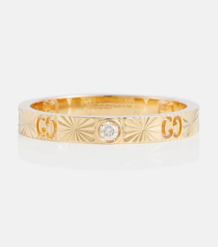 Ring Icon aus 18kt Gelbgold mit Diamant - Gucci - Modalova