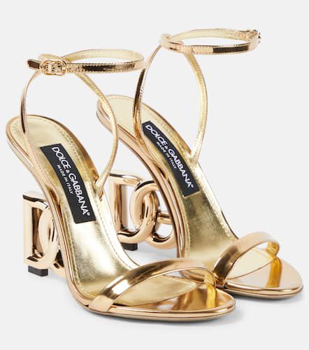 DG mirrored leather sandals - Dolce&Gabbana - Modalova