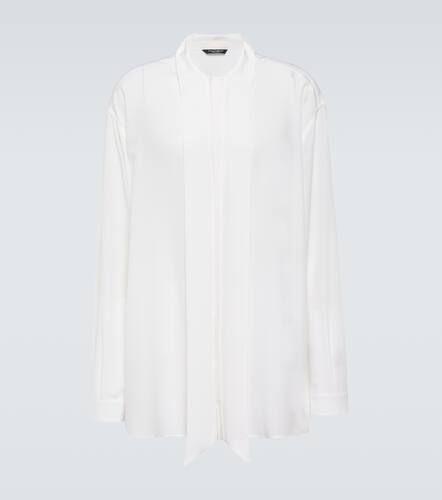 Oversized silk crÃªpe de chine shirt - Dolce&Gabbana - Modalova