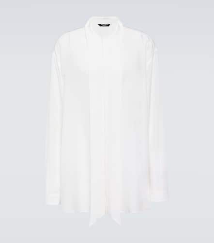 Oversized silk crêpe de chine shirt - Dolce&Gabbana - Modalova