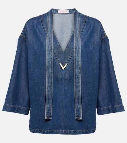 Valentino Caftán VGold de denim - Valentino - Modalova