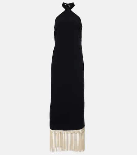 Nina fringed crÃªpe cady midi dress - Taller Marmo - Modalova