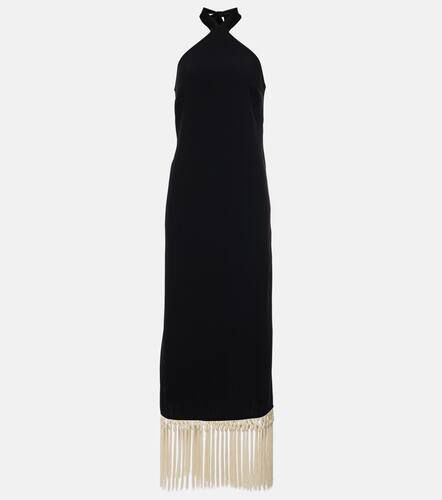 Nina fringed crêpe cady midi dress - Taller Marmo - Modalova