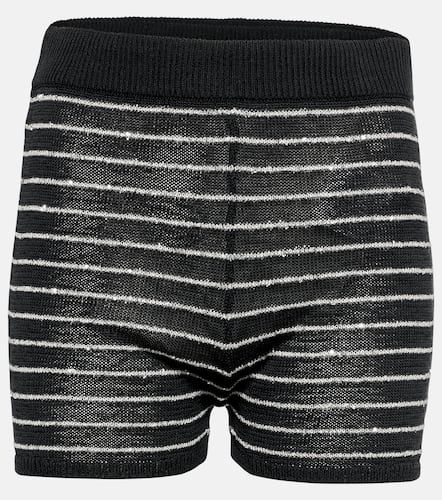 Knitted cotton shorts - Brunello Cucinelli - Modalova