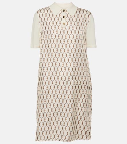 Vestido camisero de lana y seda - Tory Burch - Modalova