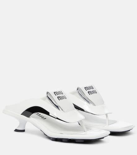 Miu Miu Leather thong sandals - Miu Miu - Modalova