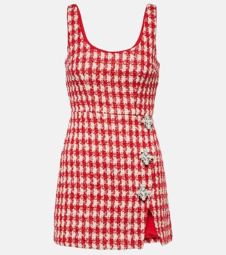 Checked boucle minidress - Self-Portrait - Modalova