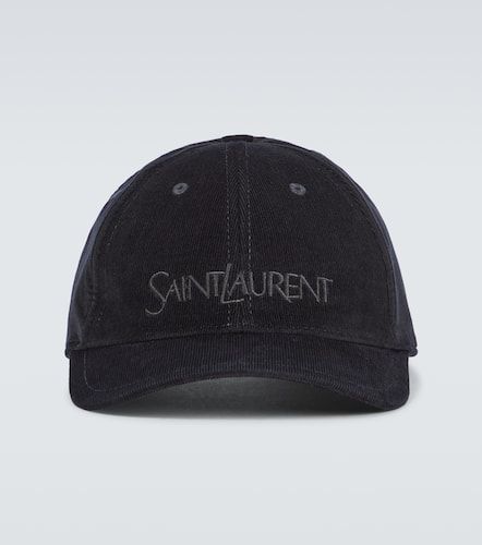 Gorra de pana con logo - Saint Laurent - Modalova
