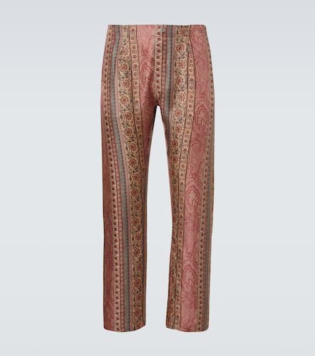 Pantalones de pijama de seda con paisley - Etro - Modalova