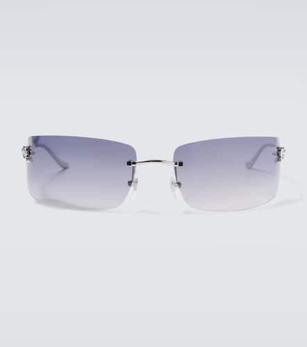 Eckige Sonnenbrille Panthère de Cartier - Cartier Eyewear Collection - Modalova