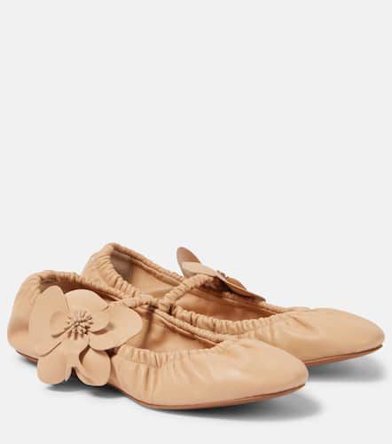 Mary-Jane-Ballerinas Orchid aus Leder - Zimmermann - Modalova