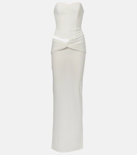 Vestido con corsé de crepé drapeado - Alex Perry - Modalova