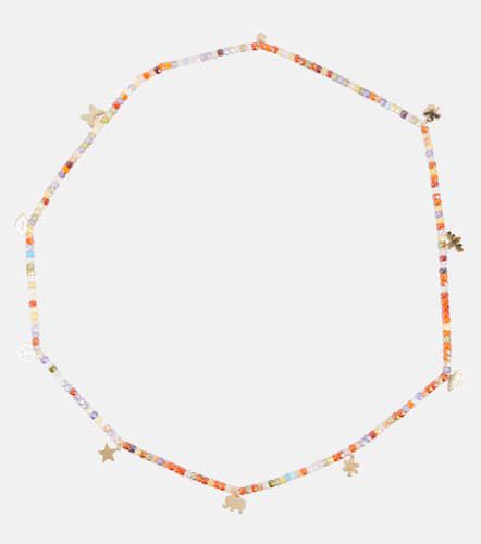 Halskette aus Zirkon mit 14kt Gelbgold - Sydney Evan - Modalova