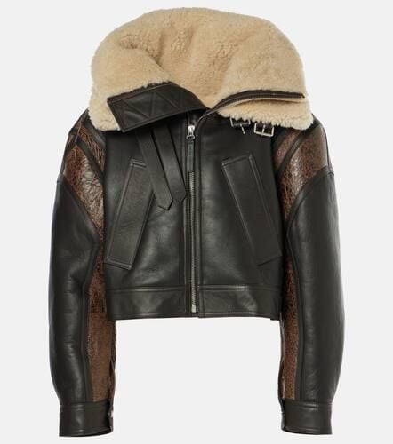 Lederjacke Petit Grand mit Shearling - Jean Paul Gaultier - Modalova