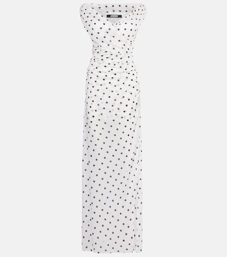 Rita draped polka-dot maxi dress - Jacquemus - Modalova