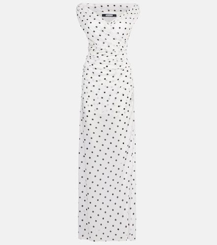 Rita draped polka-dot maxi dress - Jacquemus - Modalova