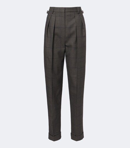 Mugler Checked wool straight pants - Mugler - Modalova