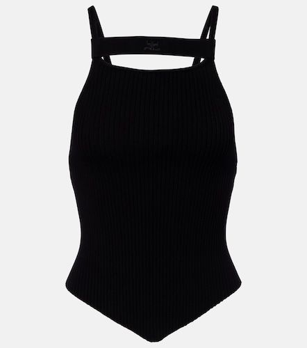Courreges Ribbed-knit tank top - Courreges - Modalova