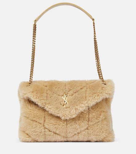 Borsa Puffer Small in shearling - Saint Laurent - Modalova