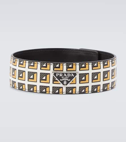 Prada Bedruckter Choker aus Leder - Prada - Modalova