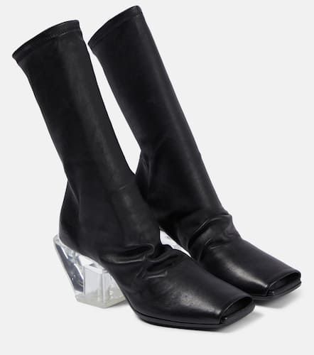 Stretch leather ankle boots - Rick Owens - Modalova