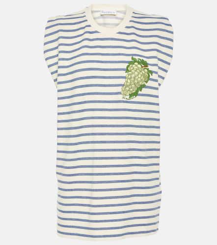 Striped cotton jersey top - JW Anderson - Modalova