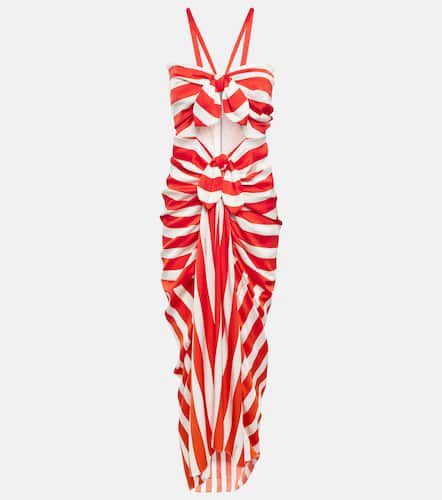 Portofino striped silk-blend maxi dress - Dolce&Gabbana - Modalova