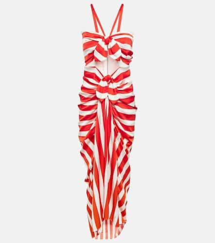 Portofino vestido largo fruncido a rayas - Dolce&Gabbana - Modalova