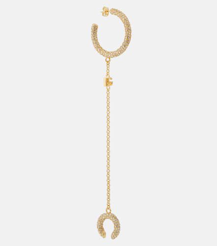 Crystal-embellished single earring - Dolce&Gabbana - Modalova