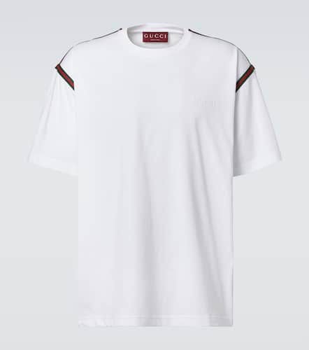 Besticktes T-Shirt aus Baumwoll-Jersey - Gucci - Modalova