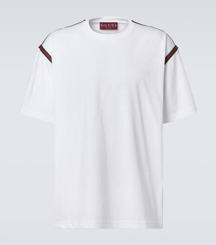 T-shirt in jersey di cotone con ricamo - Gucci - Modalova