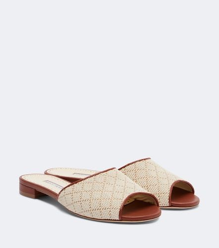 Smirna raffia-effect slides - Manolo Blahnik - Modalova