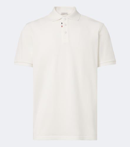 Moncler Polo de piqué de algodón - Moncler - Modalova
