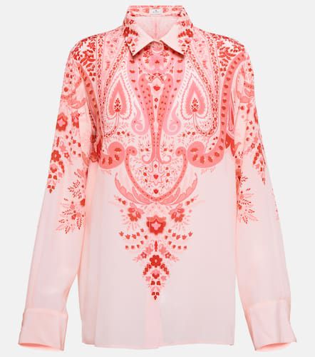 Camicia in seta con stampa paisley - Etro - Modalova