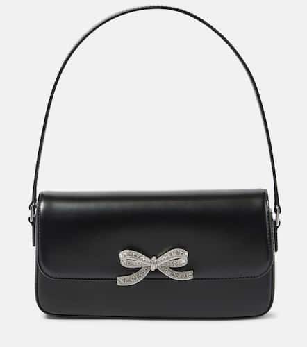 Bow-detail leather shoulder bag - Self-Portrait - Modalova