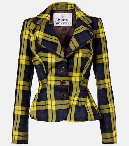 Blazer en laine vierge à carreaux - Vivienne Westwood - Modalova