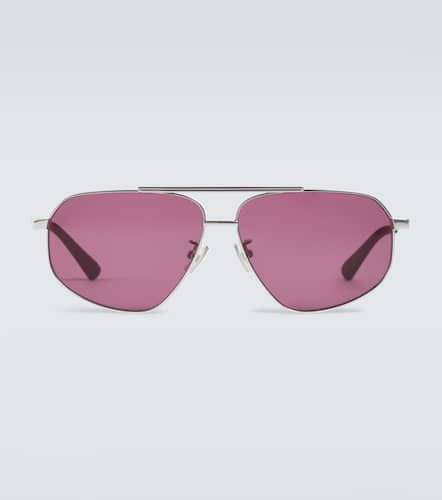 Metal-frame aviator sunglasses - Bottega Veneta - Modalova